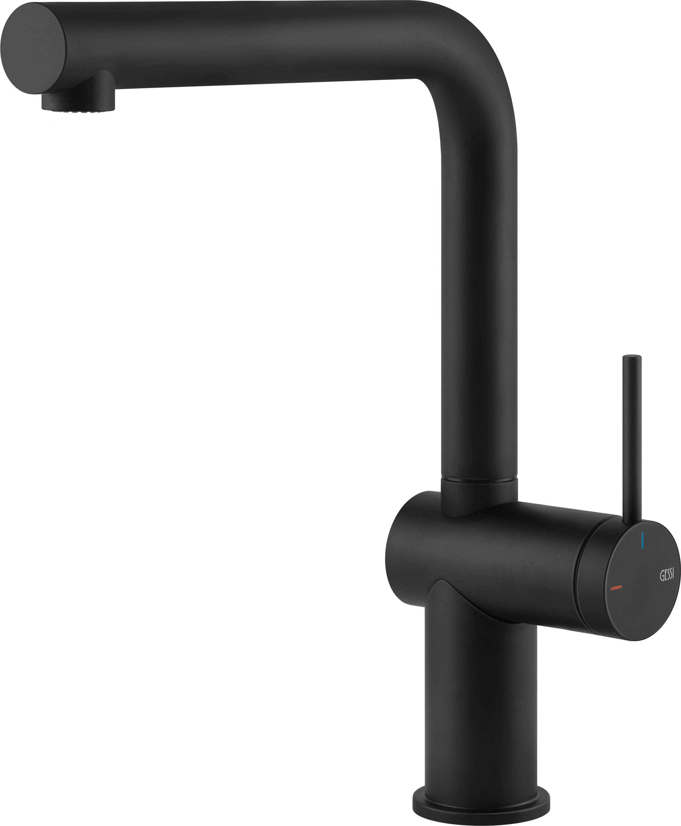 Gessi Inedito bateria kuchenna stojąca czarna 60431.299