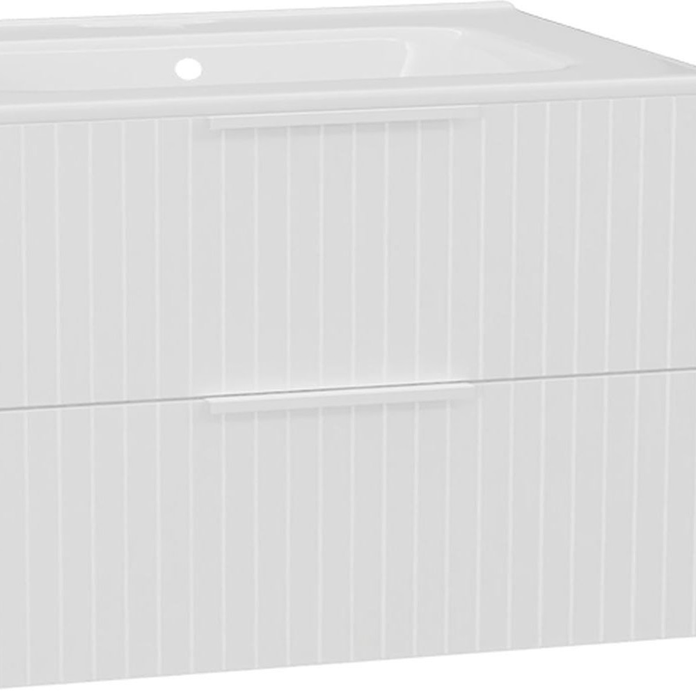 Excellent Tuto 2.0 front szafki 80x2x24.6 cm podumywalkowa wisząca biały połysk MLEX.2151.800.03.WH
