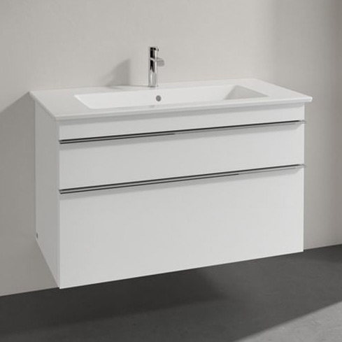 Villeroy & Boch Venticello szafka 95,3 cm podumywalkowa wisząca Glossy White A92601DH