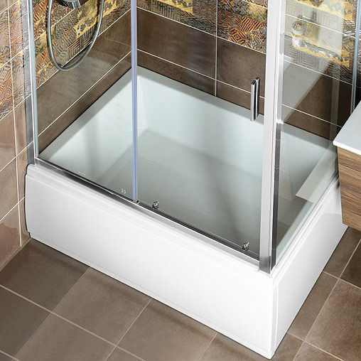 Polysan Deep brodzik 110x75 cm prostokątny ze stelażem biały 72884