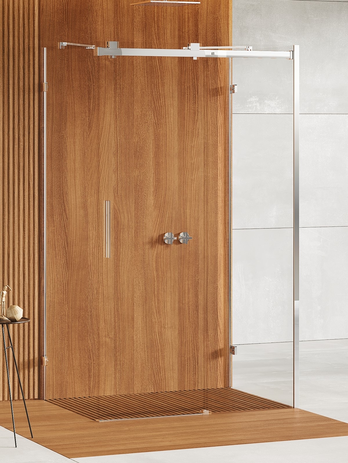 New Trendy Softi X kabina prysznicowa 100x80 cm prostokątna prawa chrom połysk/szkło przezroczyste EXK-5322