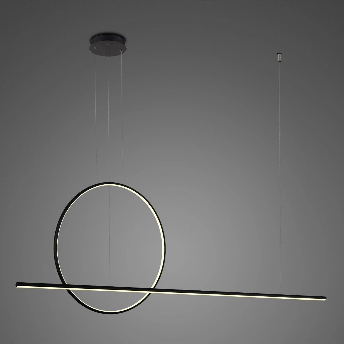 Altavola Design Linea lampa wisząca ściemnialna 40W czarny LA087/PX_60_3k_black_dimm