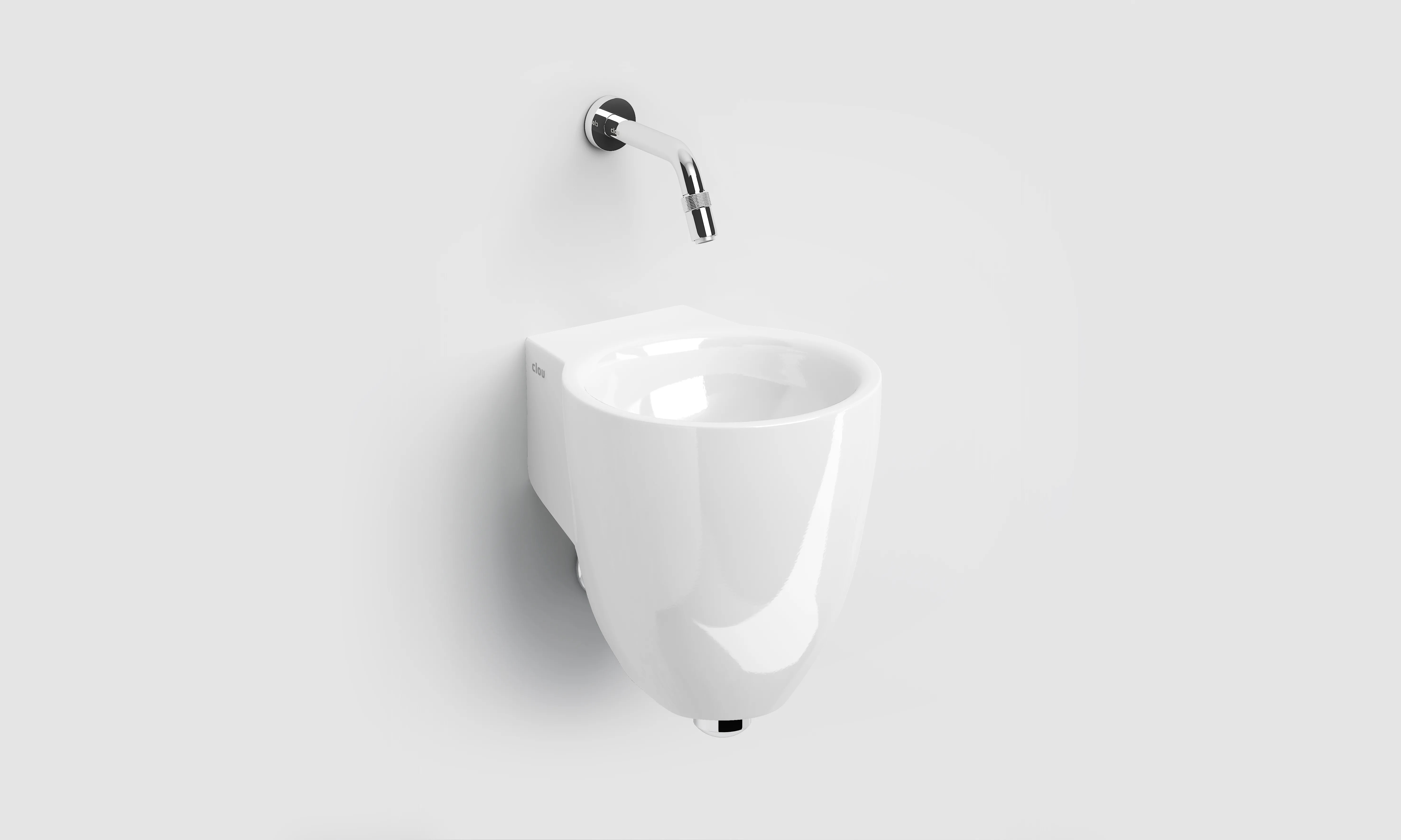 Clou Flush umywalka 31,5x27 cm okrągła ścienna biała CL/03.03061