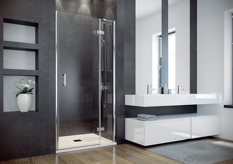 Besco Viva drzwi prysznicowe 100 cm prawe chrom/szkło przezroczyste DVP-100-195C