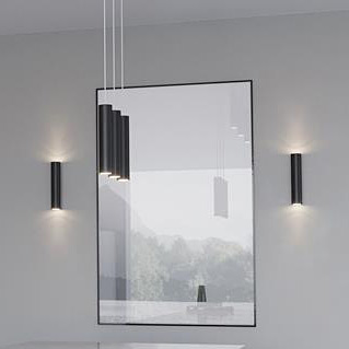 Sollux Lighting Lagos lampa wisząca 2x40W czarna SL.0328