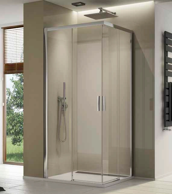 Ronal Top-Line S drzwi prysznicowe 80 cm prawe srebrny połysk/szkło przezroczyste TLSD0805007