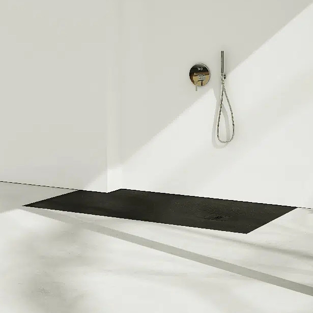 Schedline Protos Grey Stone brodzik prostokątny z maskownicą 140x80 cm szary 3SP.P1P-80140/S/ST-M1/S/ST