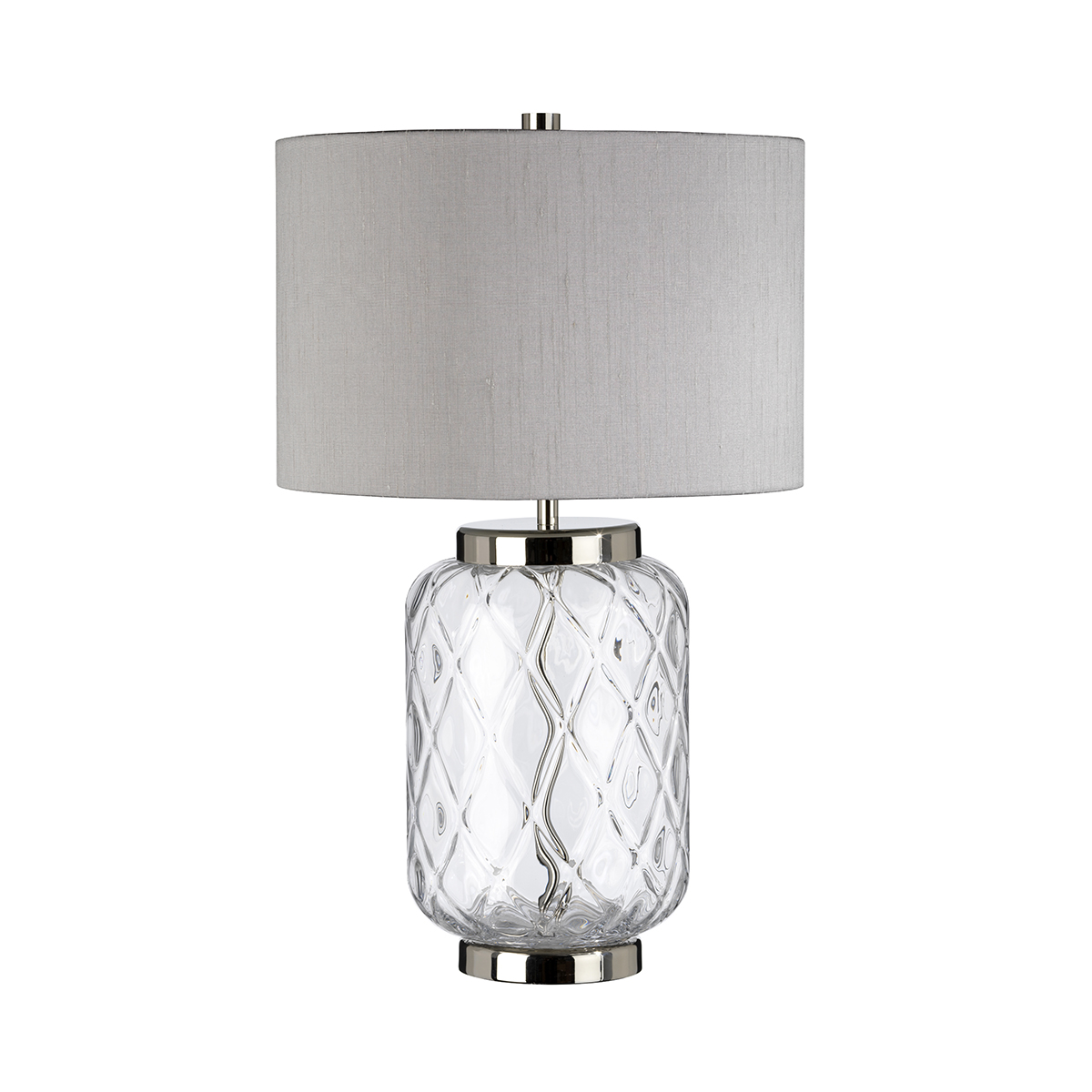 Quintiesse Sola lampa stołowa 1x60 W polerowany nikiel/przezroczysta/srebrna QN-SOLA-TL-S