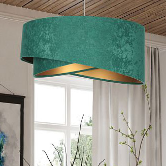 BPS Koncept Galaxy lampa wisząca 1x60 W zielona-złota 060-4-003