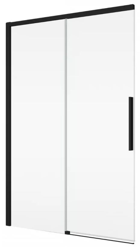 Ronal Oriana drzwi prysznicowe 120 cm rozsuwane czarny mat/szkło przezroczyste D36S21200607