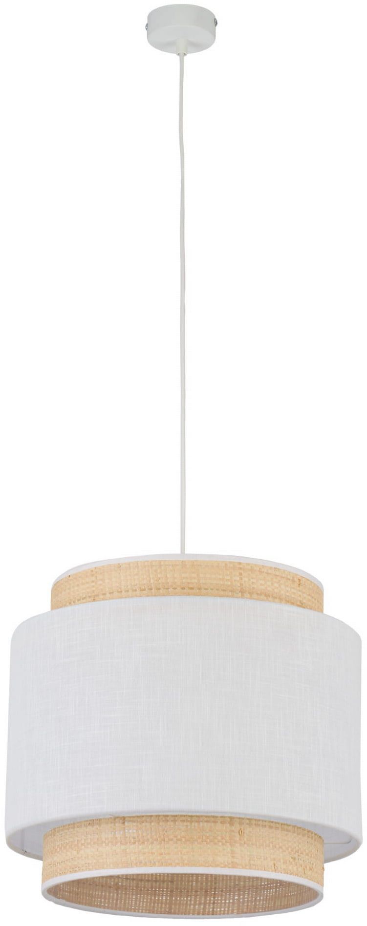 TK Lighting Boho lampa wisząca 1x15 W biała 5653 - Wysyłka w 24h