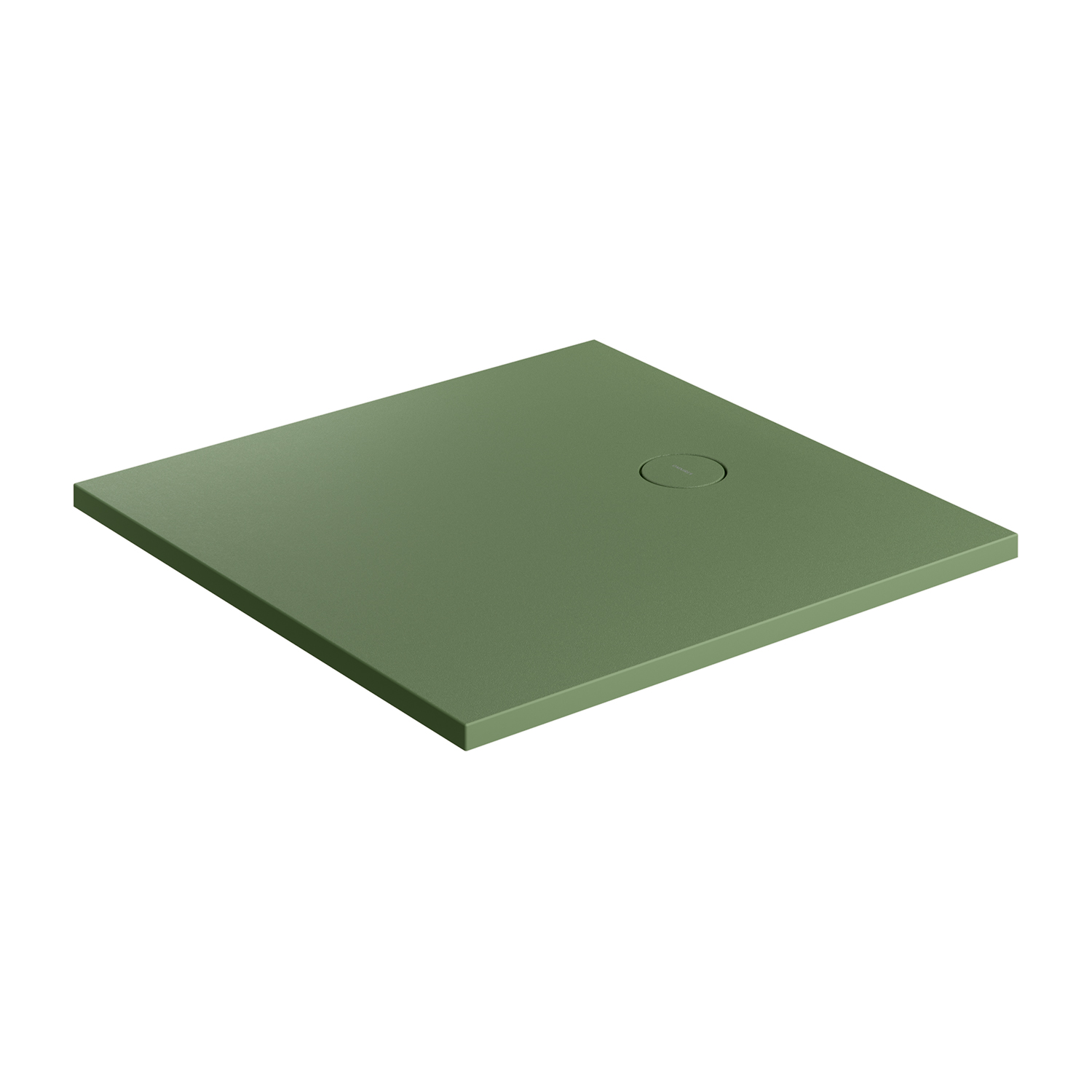 Omnires Aquarock brodzik kwadratowy z maskownicą 90x90 cm olive mat AQUAROCK90-KOL