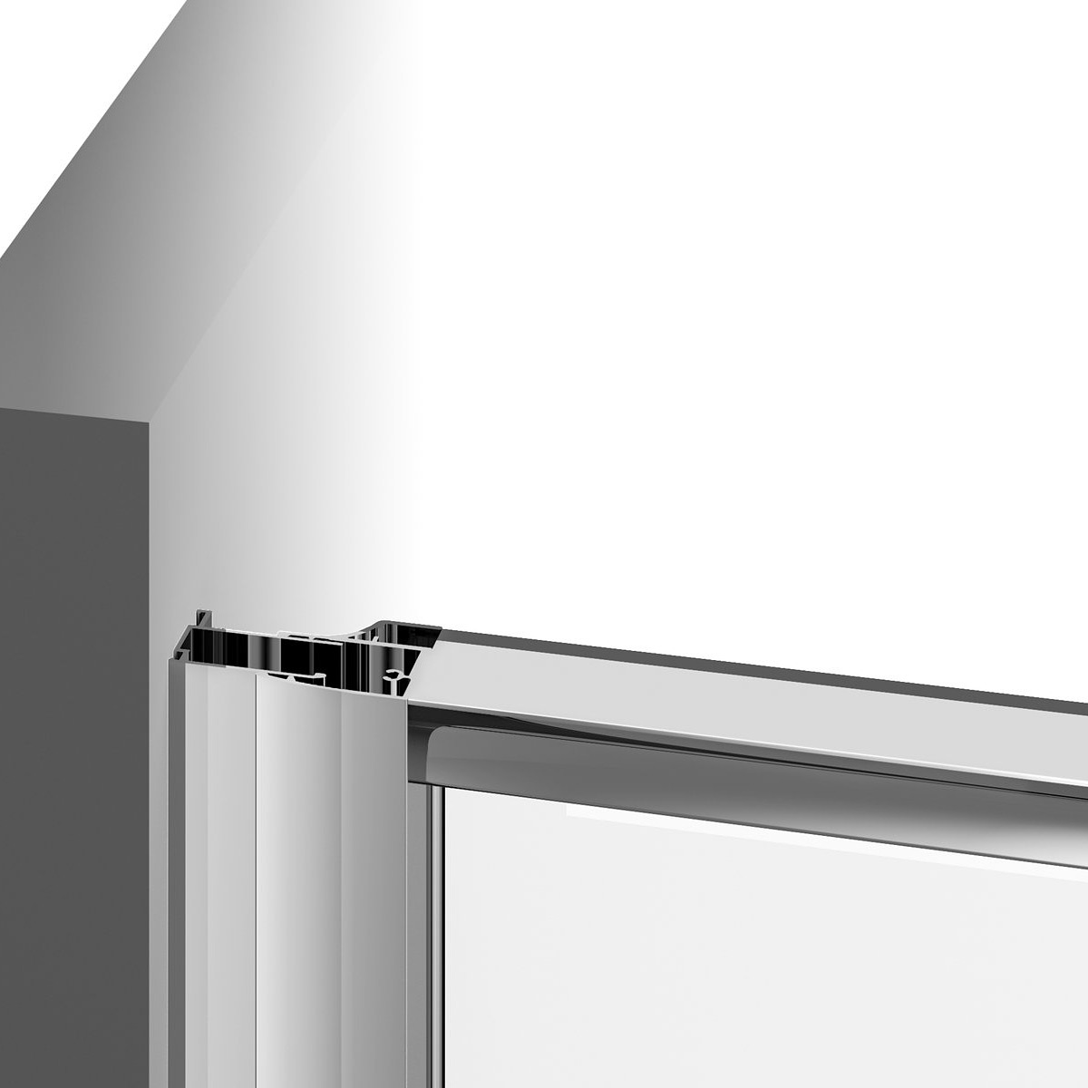 Ravak Nexty drzwi prysznicowe 120 cm uchylne aluminium połysk/szkło przezroczyste 03OG0C00Z1