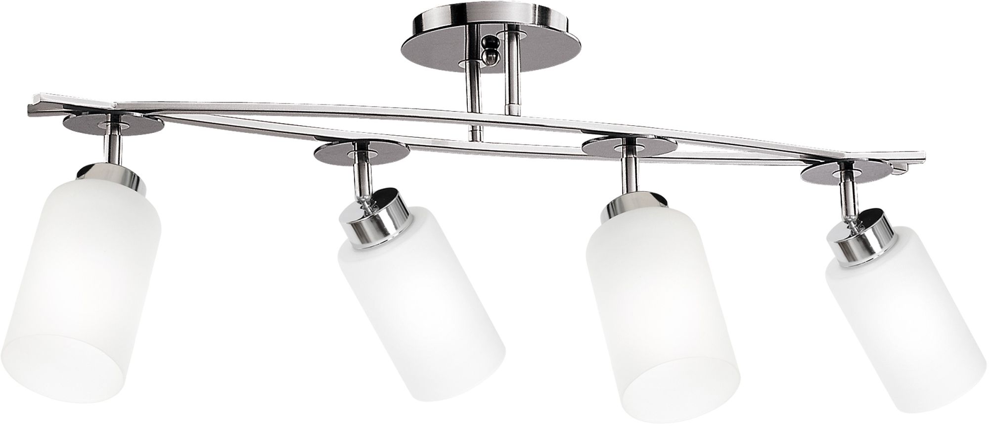 Luminex Tokio lampa podsufitowa 4x60 W czarna-chrom 0686