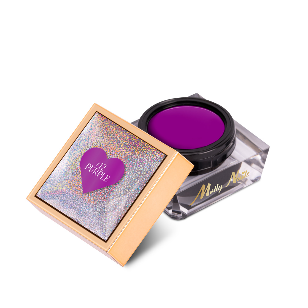 Pasta do zdobień Nail Art ProArt Paste Molly Nails Purple HEMA/Di-HEMA Free 5g