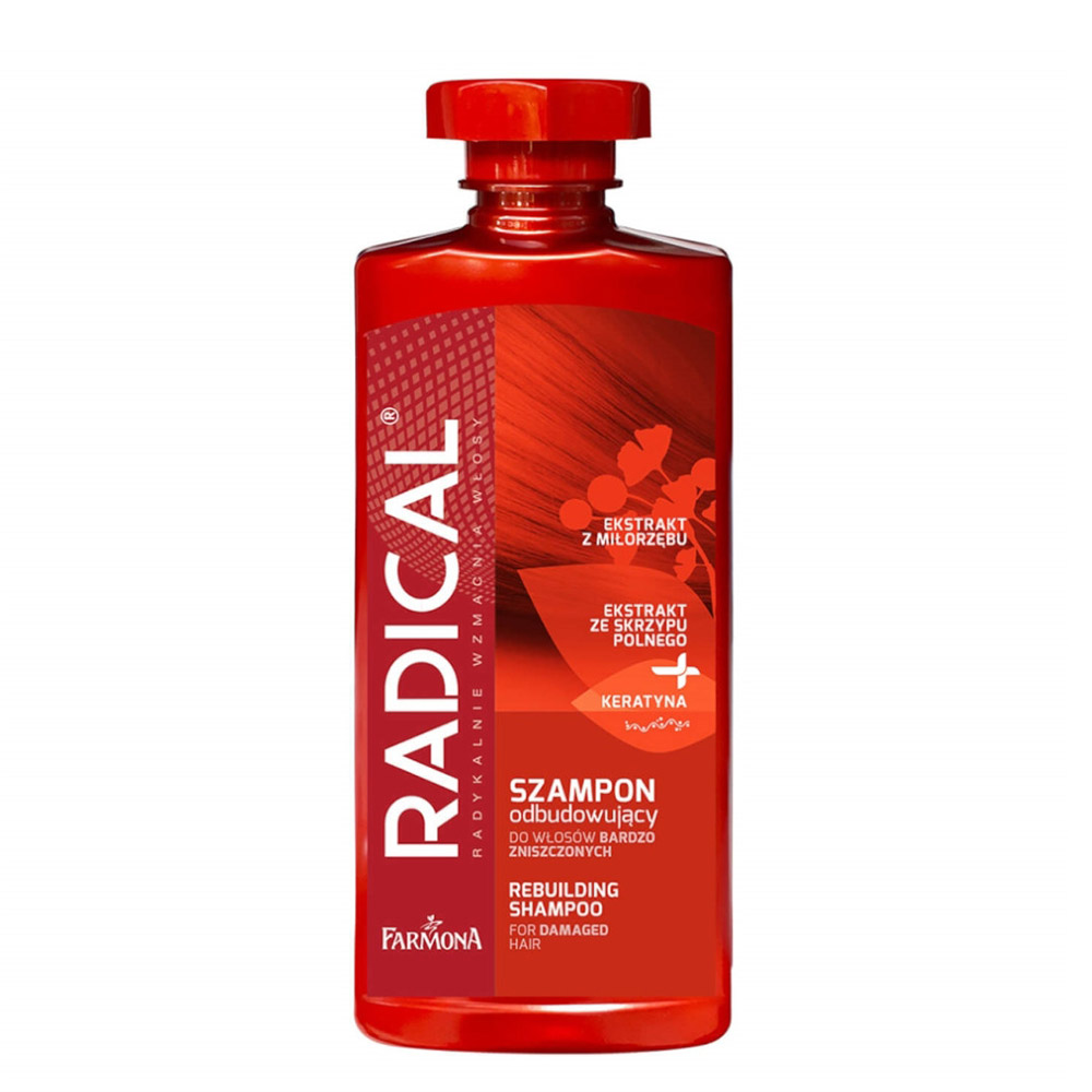 Szampon odbudowujący do włosów bardzo zniszczonych Farmona Radical 400 ml