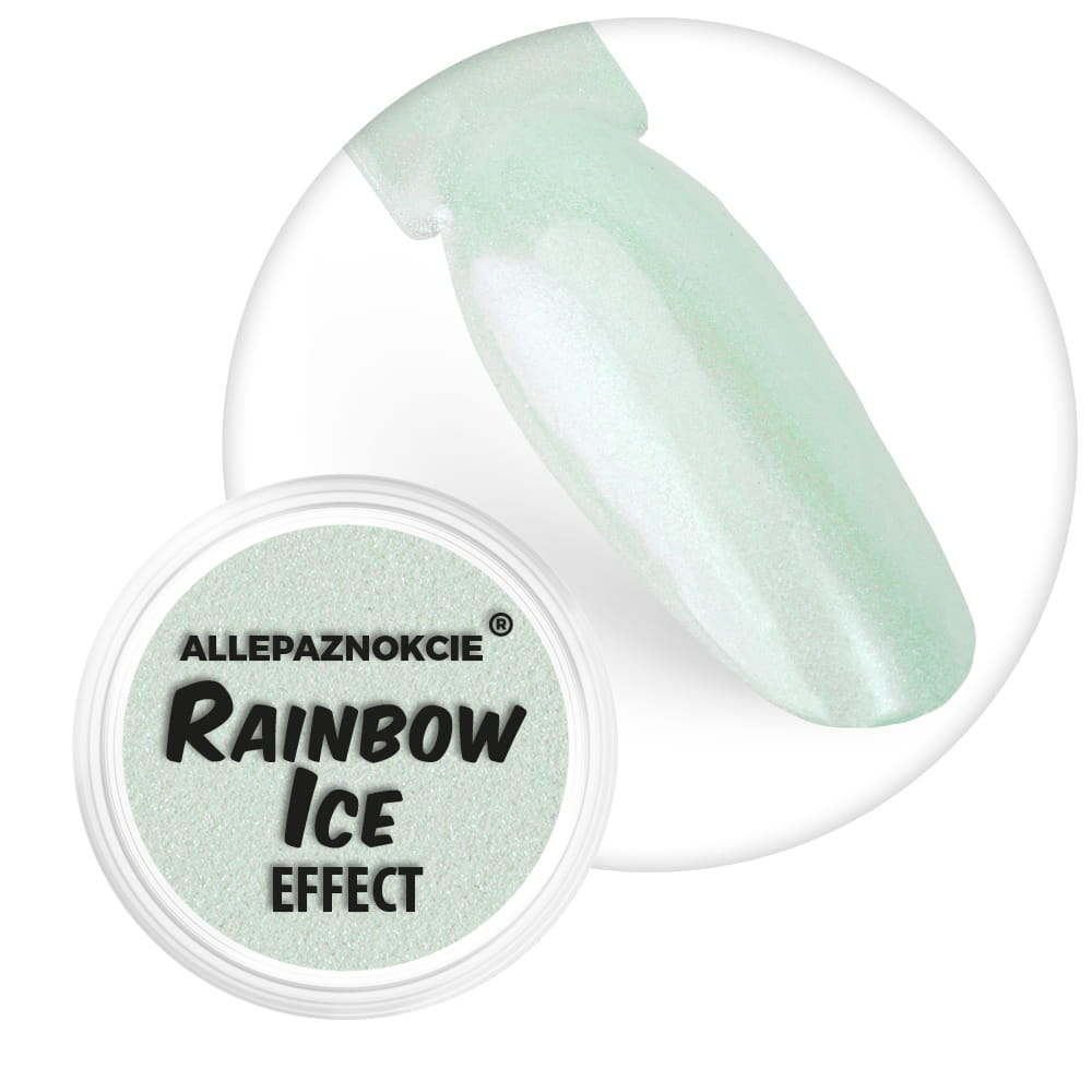 Pyłek do paznokci Ice Rainbow Effect Allepaznokcie Magic Verde 0,5 g Nr 4