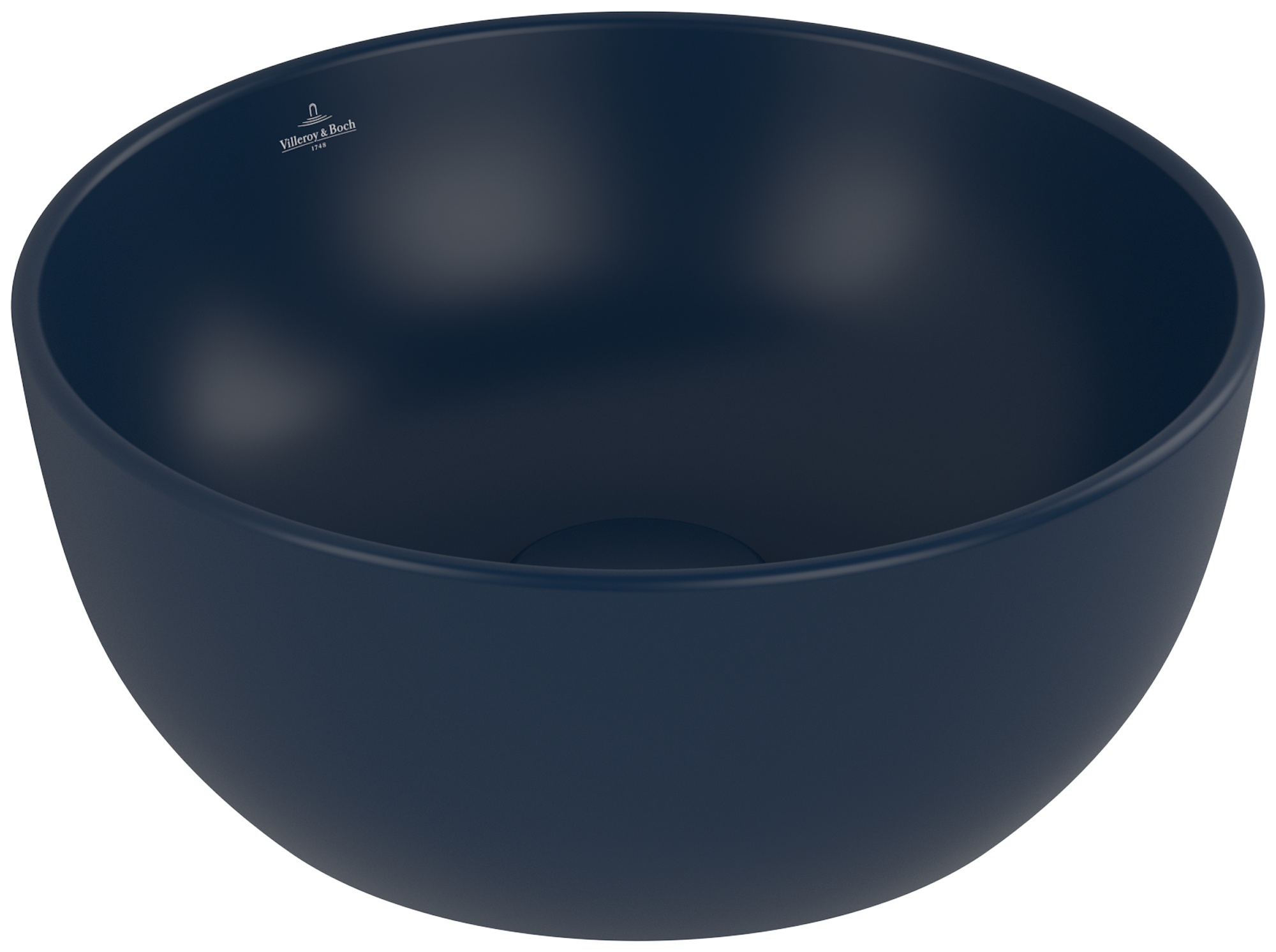 Darmowa Dostawa - Umywalka 32.5x32.5 cm okrągła nablatowa niebieska Villeroy & Boch Artis 438932R6