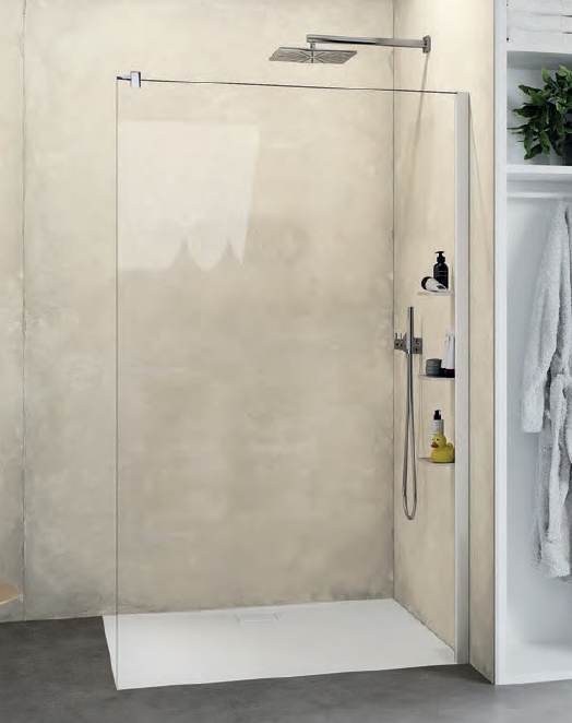 Darmowa Dostawa - Ścianka prysznicowa walk-in 90 cm srebrny połysk/szkło przezroczyste Huppe Select+ SL0213069322