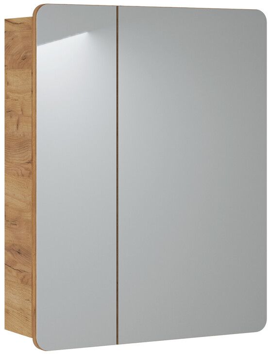 Darmowa Dostawa - Szafka 60x16x75 cm z lustrem dąb Comad Aruba ARUBA84160CMFSC