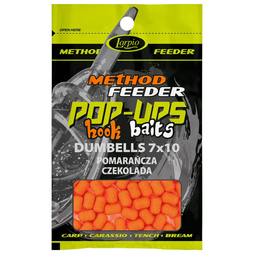 Lorpio Kulki Pływające Pop-Ups Hook Baits Dumbells Pomarańcza Czekolada