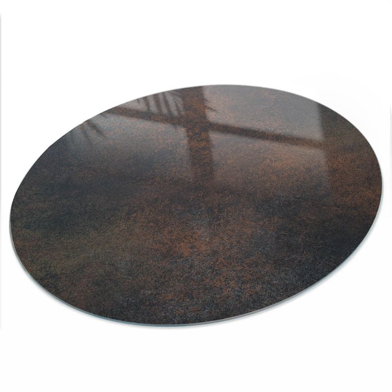 Blat Na Stolik ArtPrintCave fi100 cm Ciemna tekstura - Hartowany Blat Szklany Ochronny 1 szt.