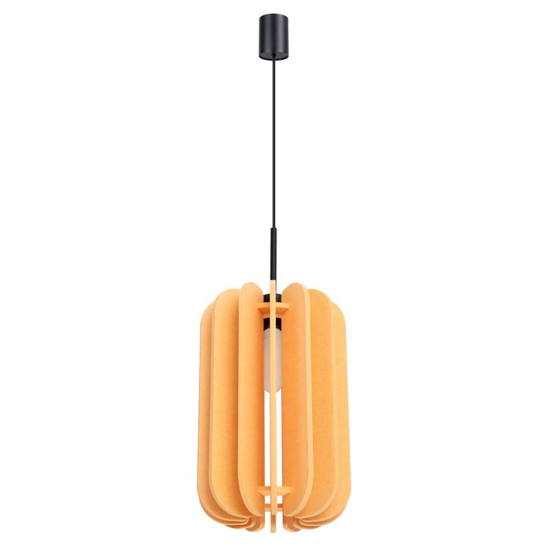 Lampa sufitowa filcowa Sollux Lighting MULA czarno-żółta 1xE27x40W IP20 - 1 szt