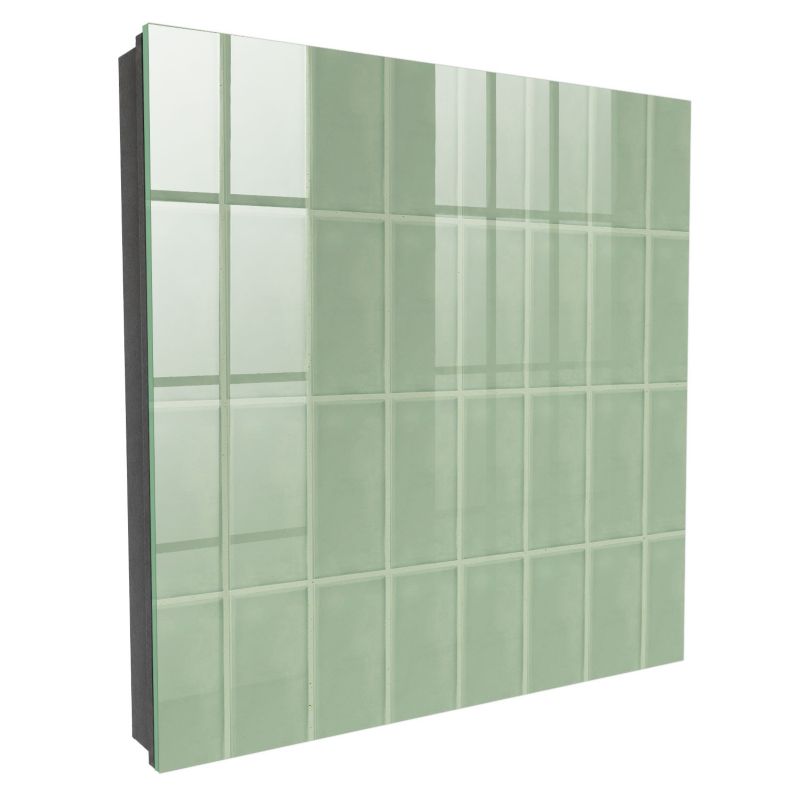 Szafka Na Klucze Tulup 30x30 cm Zielone płytki - Czarna - Otwierana na prawo 1 szt.