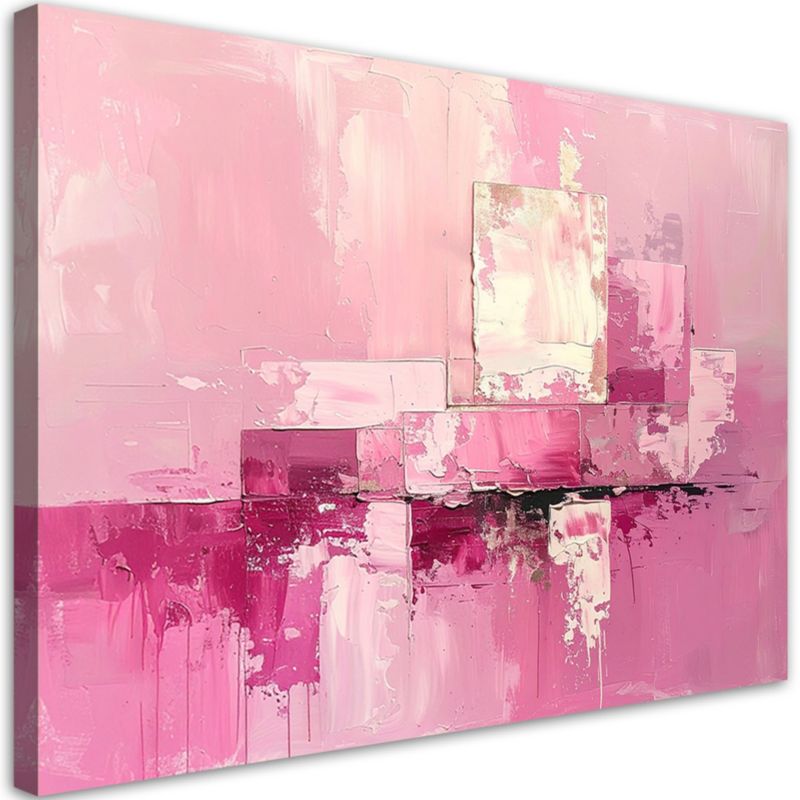 Obraz do salonu sypialni kuchni biura spa loftu Feeby Rózowa 60x40cm 1szt
