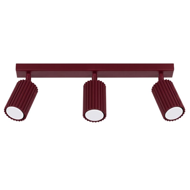 Plafon KARBON 3L burgund Sollux Lighting 1 szt.