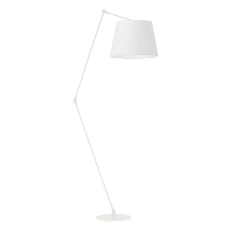 Lampa stojąca Volta Light Factory podłogowa przegubowa regulowana z abażurem biały stożek SOUL 1szt.