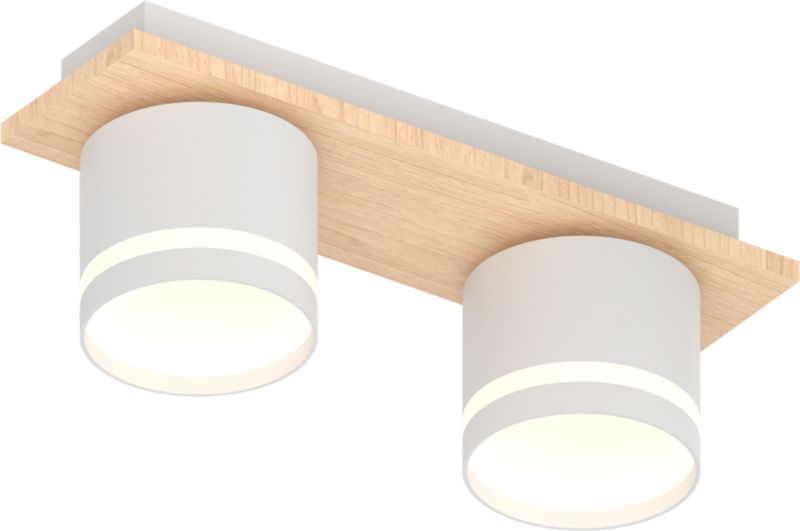 Lampa wisząca Vargo biała i drewno 2xGX53x15W IP20 wym:10x28x8cm - 1 szt.
