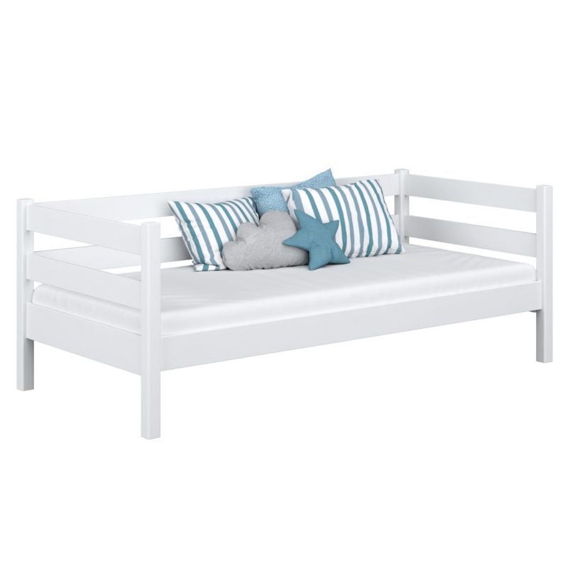Drewniane łóżko N-WOOD sofa N01 biały 90x180 1szt.