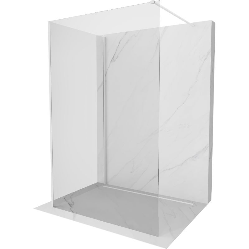 Ścianka prysznicowa Mexen Kioto transparent biała 125x120 cm 800-125-212-20-00-120 1 szt.