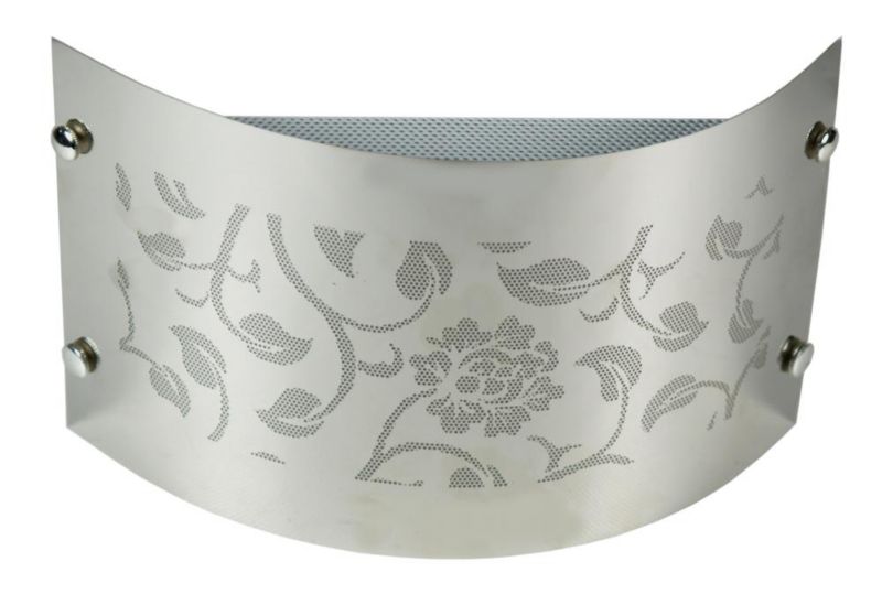 Kinkiet kwiecisty wzór na kloszu Candellux Aluno chromowany 1xE14x40W IP20 wym:18x29x9cm - 1 szt.