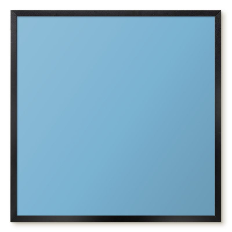 Tablica Magnetyczna Do Biura Tulup 50x50 cm Kolor błękitny - Czarna rama Do sypialni, salonu 1 szt.