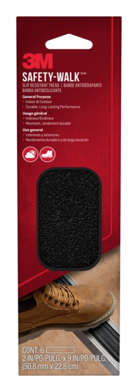Taśma Antypoślizgowa 3M Safety-Walk do Wewnątrz i na Zewnątrz Czarna 50,8 x 228 mm, 6 szt/opakowanie