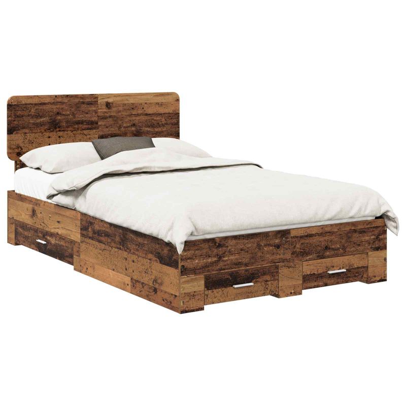 Łóżko WaszeMeble z Szufladami 120x190 cm Brązowe WM-3412407 1 szt.
