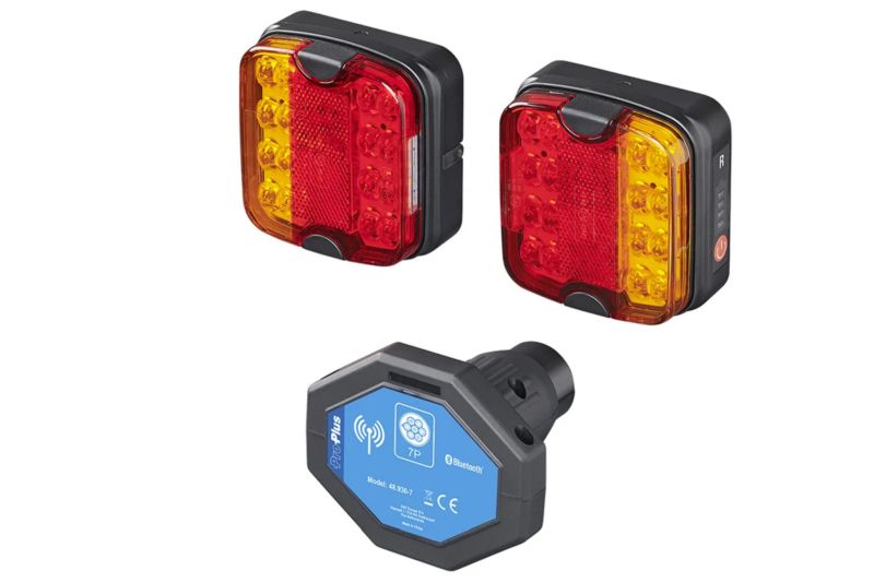 Lampy tylne ProPlus LED 7-PIN lewa+prawa bezprzewodowe na magnes Bluetooth 2 szt.