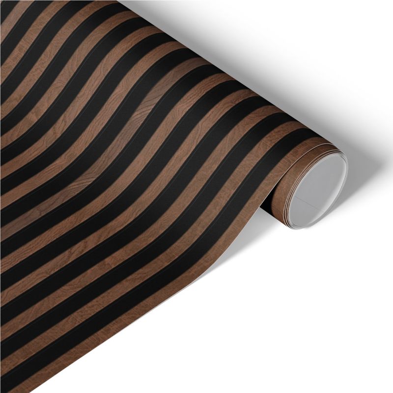 Okleina Meblowa Tulup 75x150 cm Pionowe lamele Samoprzylepna Folia do Renowacji DIY 1 rol.