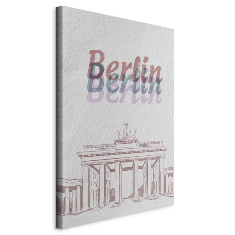 Obraz Artgeist Berlin w akwarelach 60 x 90 cm płótno włoskie 1 szt