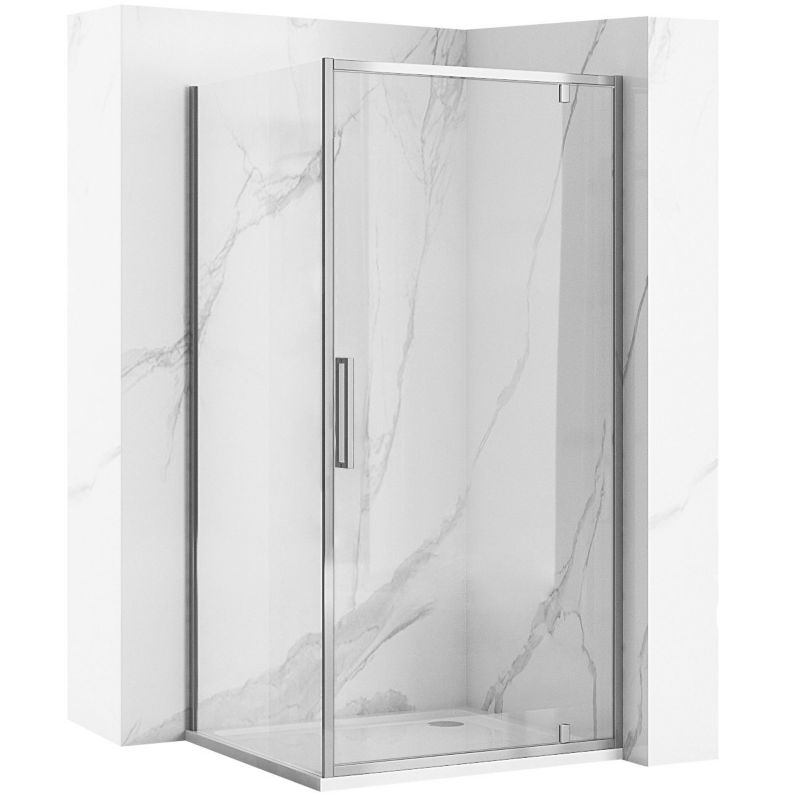Kabina Prysznicowa Narożna Rea Rapid Swing Chrom 90X80X195Cm 1 Szt