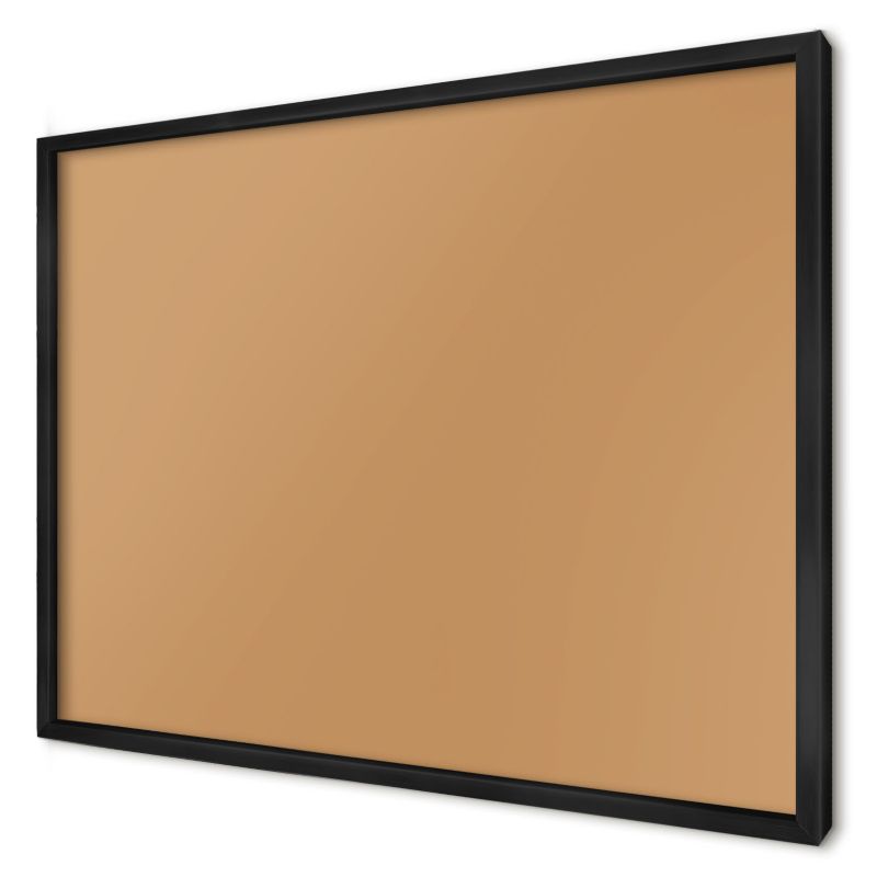 Tablica magnetyczna do salonu Wallfluent 70x50 Zgaszony pomarańczowy w czarnej ramie 1szt