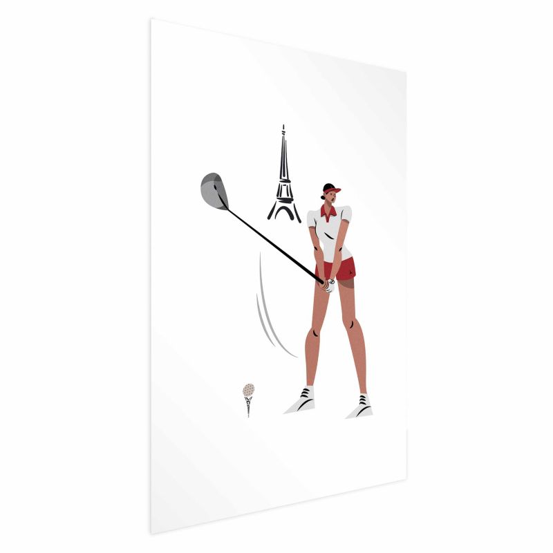 Plakat Artgeist Francuska golfistka 40x60 cm bez ramy 1 szt