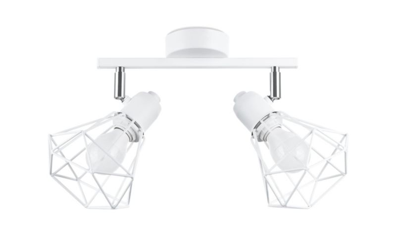 Lampa sufitowa wisząca Sollux Lighting Artemis 8721 biała chromowana industrialna 2xE14 x 1 szt.