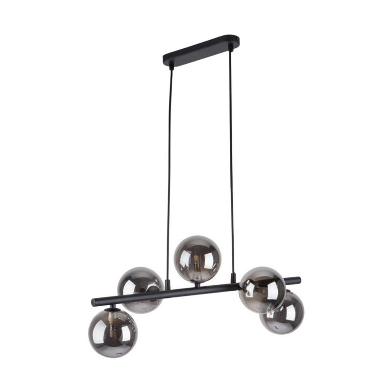 Lampa sufitowa wisząca TK-Lighting Estera czarna-grafit wym: 115 x 27 x 63 cm 5xG9 x 1 szt.