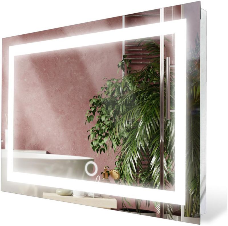 Lustro Łazienkowe Stylowelustro prostokątne 50CMx50CM z LED z włącznikiem 1szt.