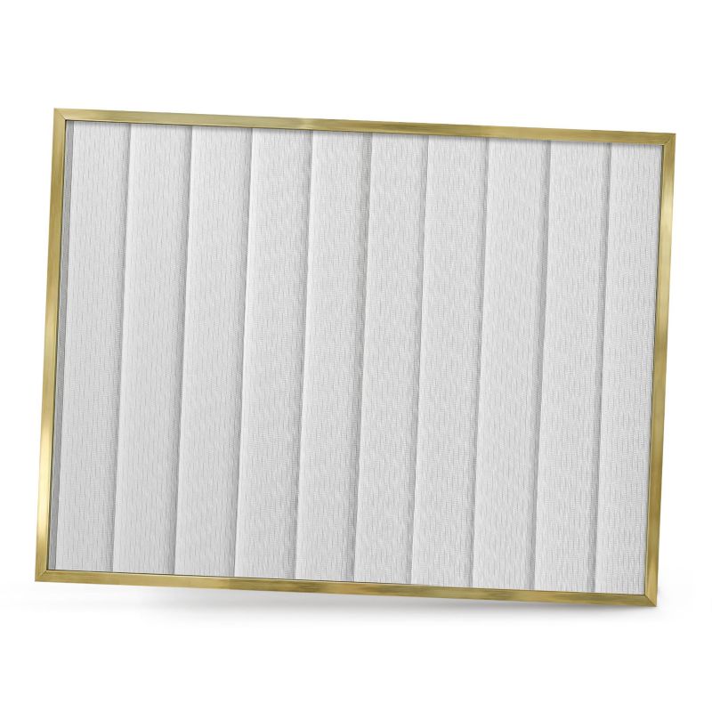 Magnetyczna tablica ozdobna ArtPrintCave 80x60 Minimalistyczne pasy w złotej ramie 1szt