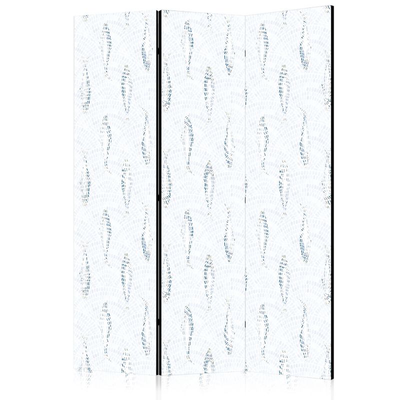 Parawan Muralo Dwustronny Delikatne Błękitne Ryby Oceaniczny Świat 135x172 cm 1 szt.