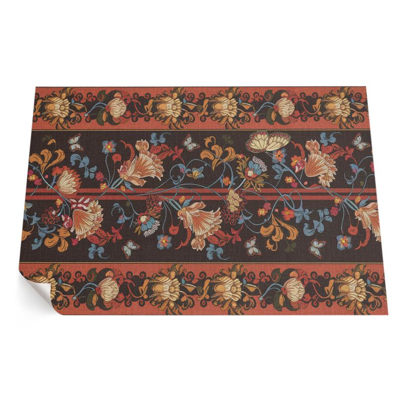 Balkonowy Dywan Winylowy UV ArtPrintCave 120x180 cm Roślinne ornament w stylu vintage 1 szt.